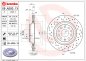Preview: Bremsscheibe Brembo - XTRA gelocht beschichtet 09.A200.1X